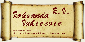 Roksanda Vukičević vizit kartica